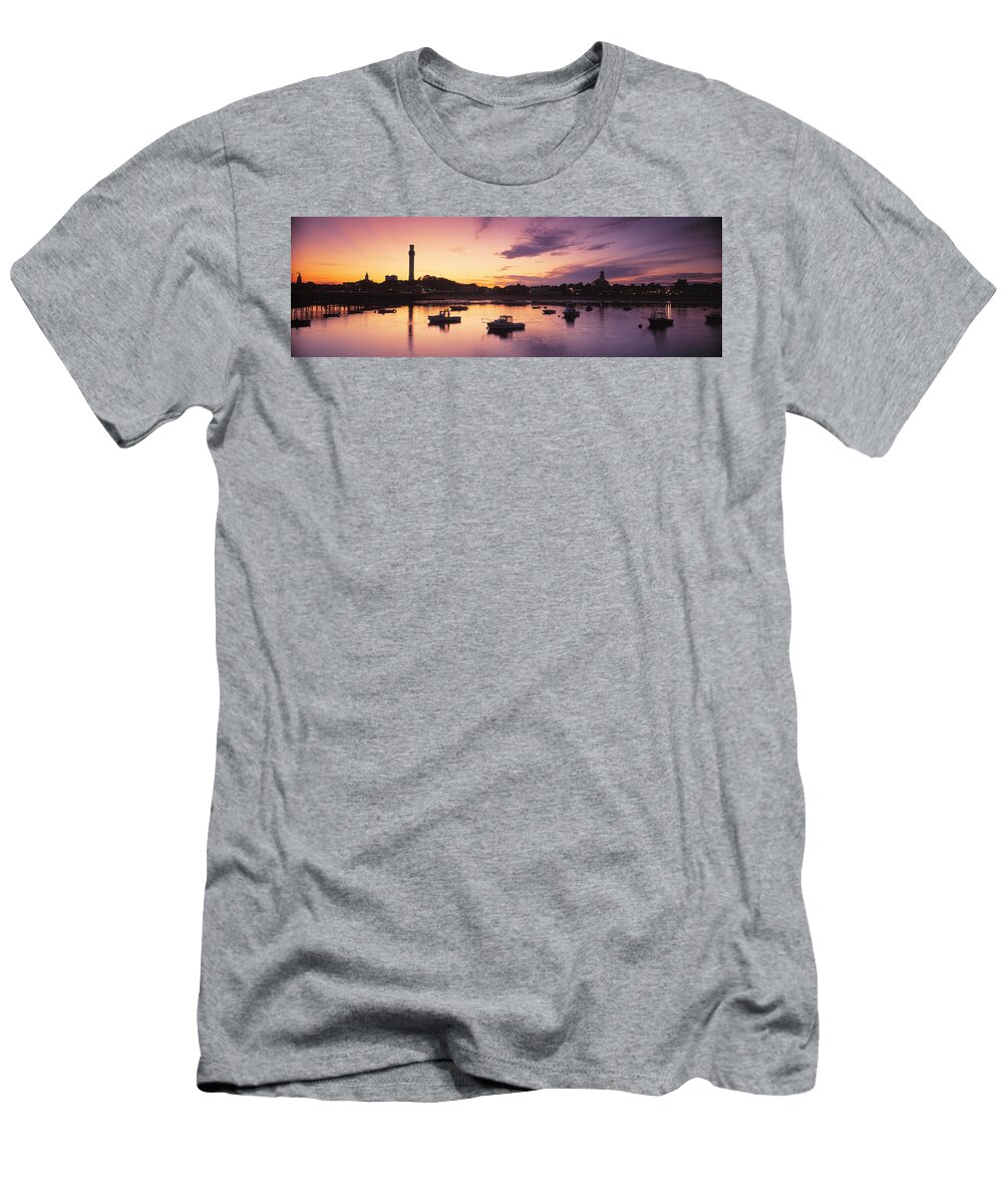 Photography T-Shirt featuring the photograph Harbor Cape Cod Ma by Panoramic Images