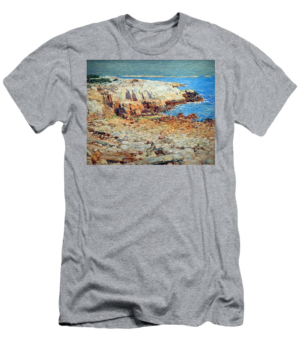 A North East Headland T-Shirt featuring the photograph Hassam's A North East Headland by Cora Wandel