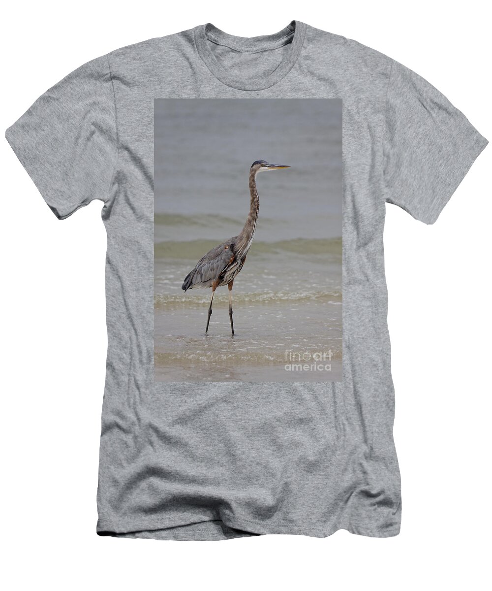 Great Blue Heron T-Shirt featuring the photograph Heron by Rick Kuperberg Sr