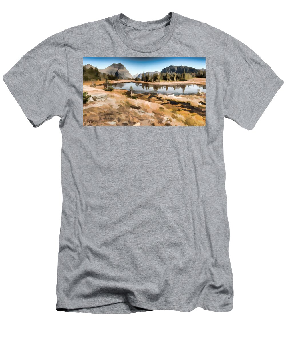 Hidden Lake Trail T-Shirt featuring the photograph Hidden Lake Trail Glacier National Park by Brenda Jacobs