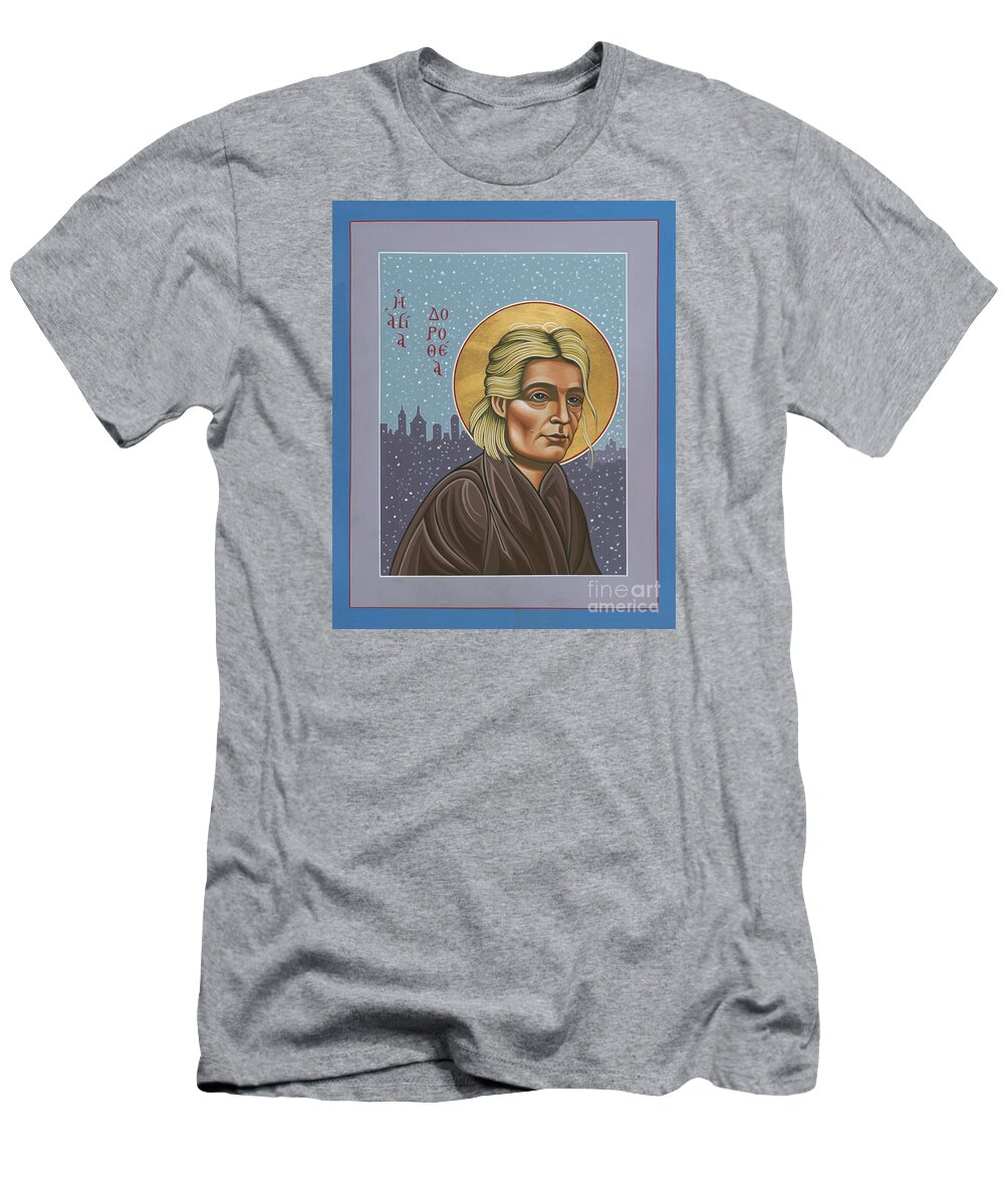 Holy Prophet Dorothy Day T-Shirt featuring the painting Holy Prophet Dorothy Day 154 by William Hart McNichols