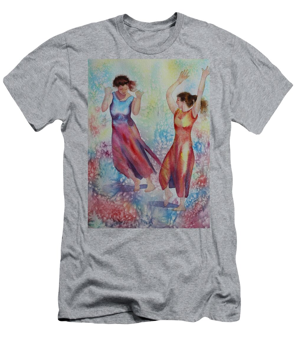 Dance T-Shirt featuring the painting I Hope You Dance by Ruth Kamenev