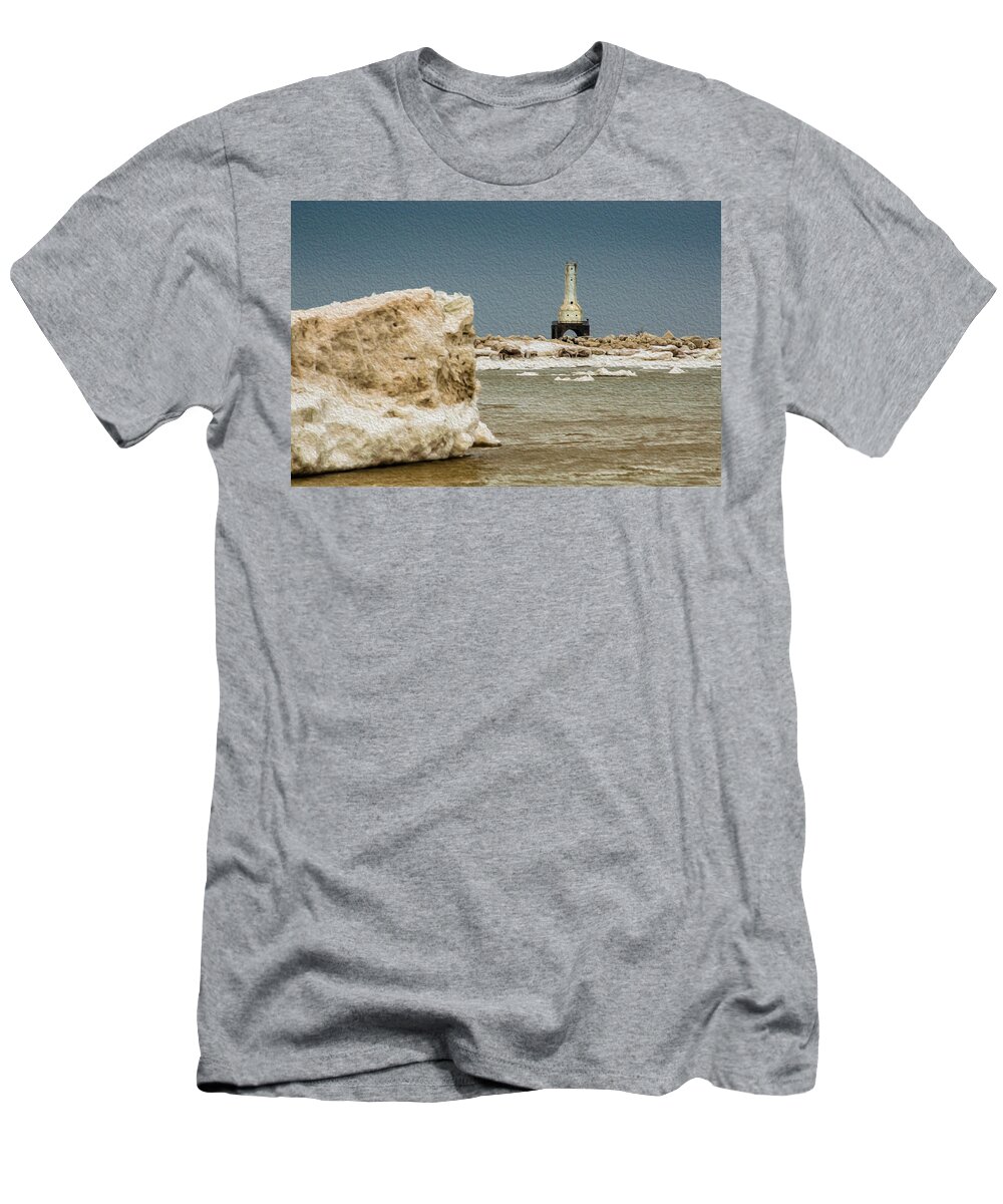 Iceburg T-Shirt featuring the photograph Iceburg Lighthouse by James Meyer
