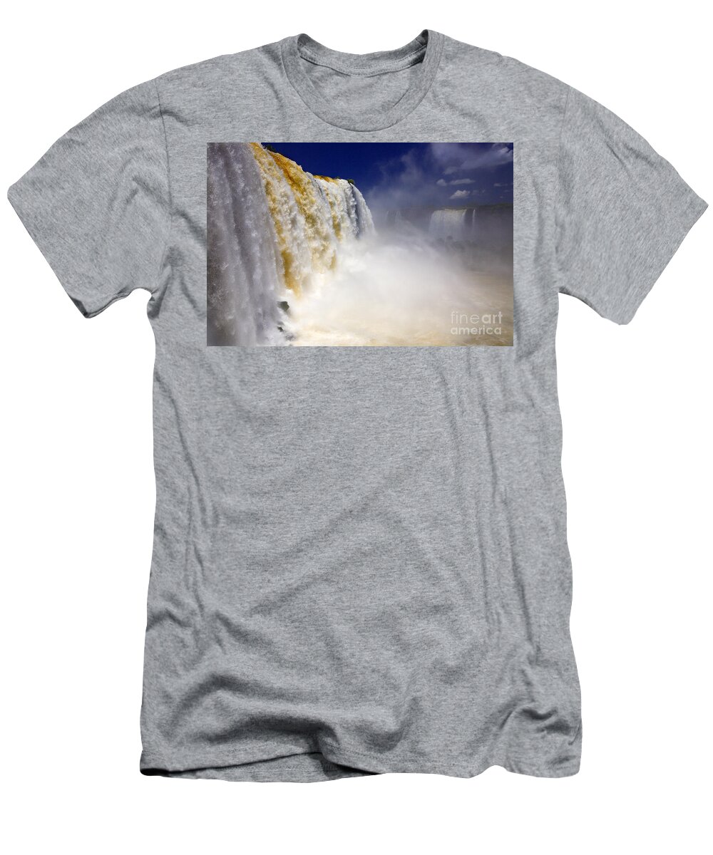 Iguazu T-Shirt featuring the photograph Iguazu Falls I by Bernardo Galmarini