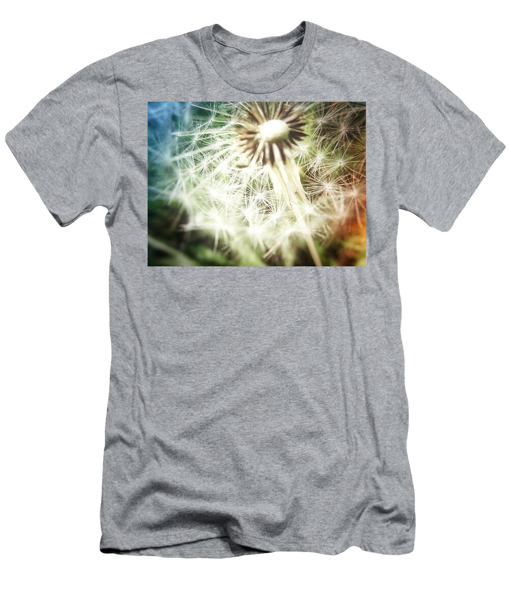 Dandelion T-Shirt featuring the photograph Illuminated Wishes by Marianna Mills