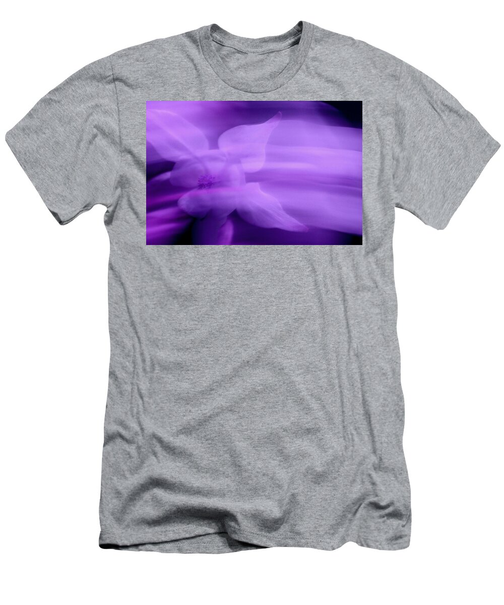 Flower T-Shirt featuring the photograph Imagination in Purple by Carolyn Jacob