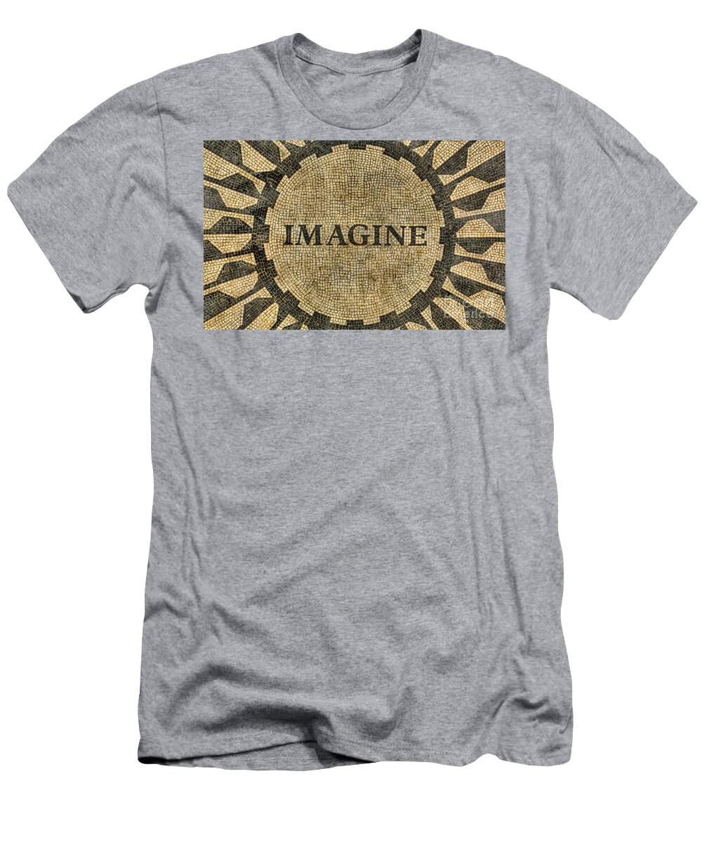 Strawberry Fields T-Shirt featuring the photograph Imagine - John Lennon by Lee Dos Santos