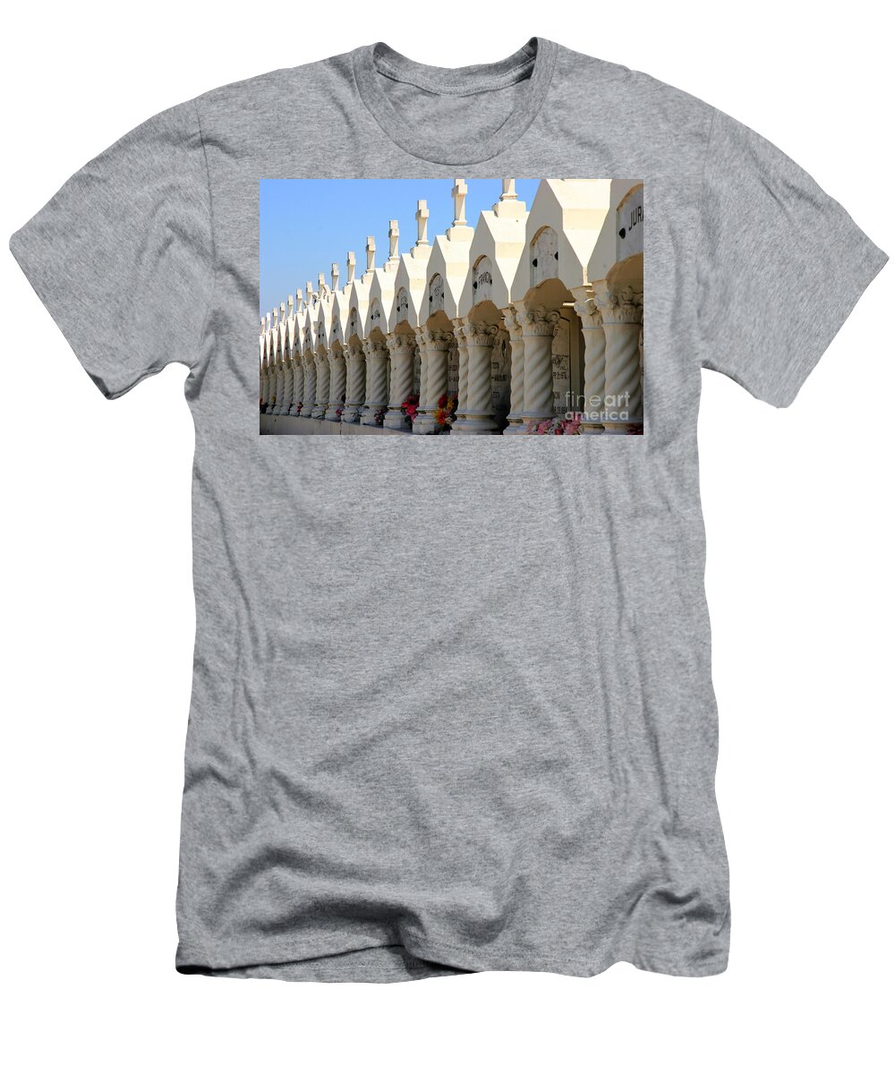 Cemetery T-Shirt featuring the photograph Italian Family Tombs - San Jose CA by Tap On Photo