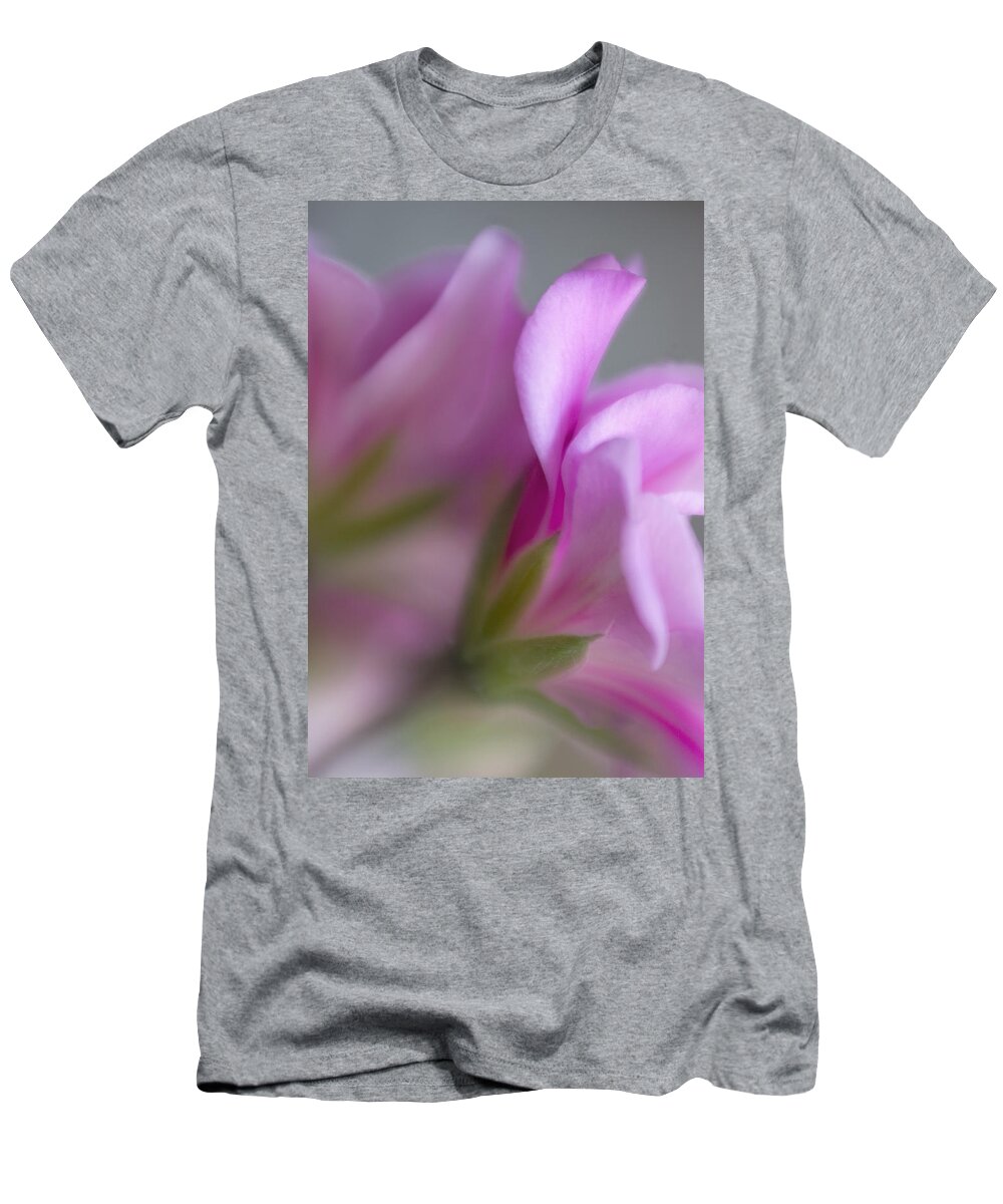 Abstract T-Shirt featuring the photograph Ivy Geranium Abstract II by David and Carol Kelly