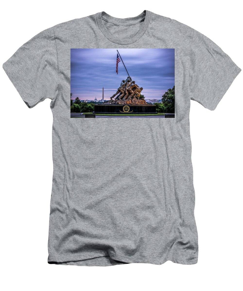 Iwo Jima Monument T-Shirt featuring the photograph Iwo Jima Monument by David Morefield