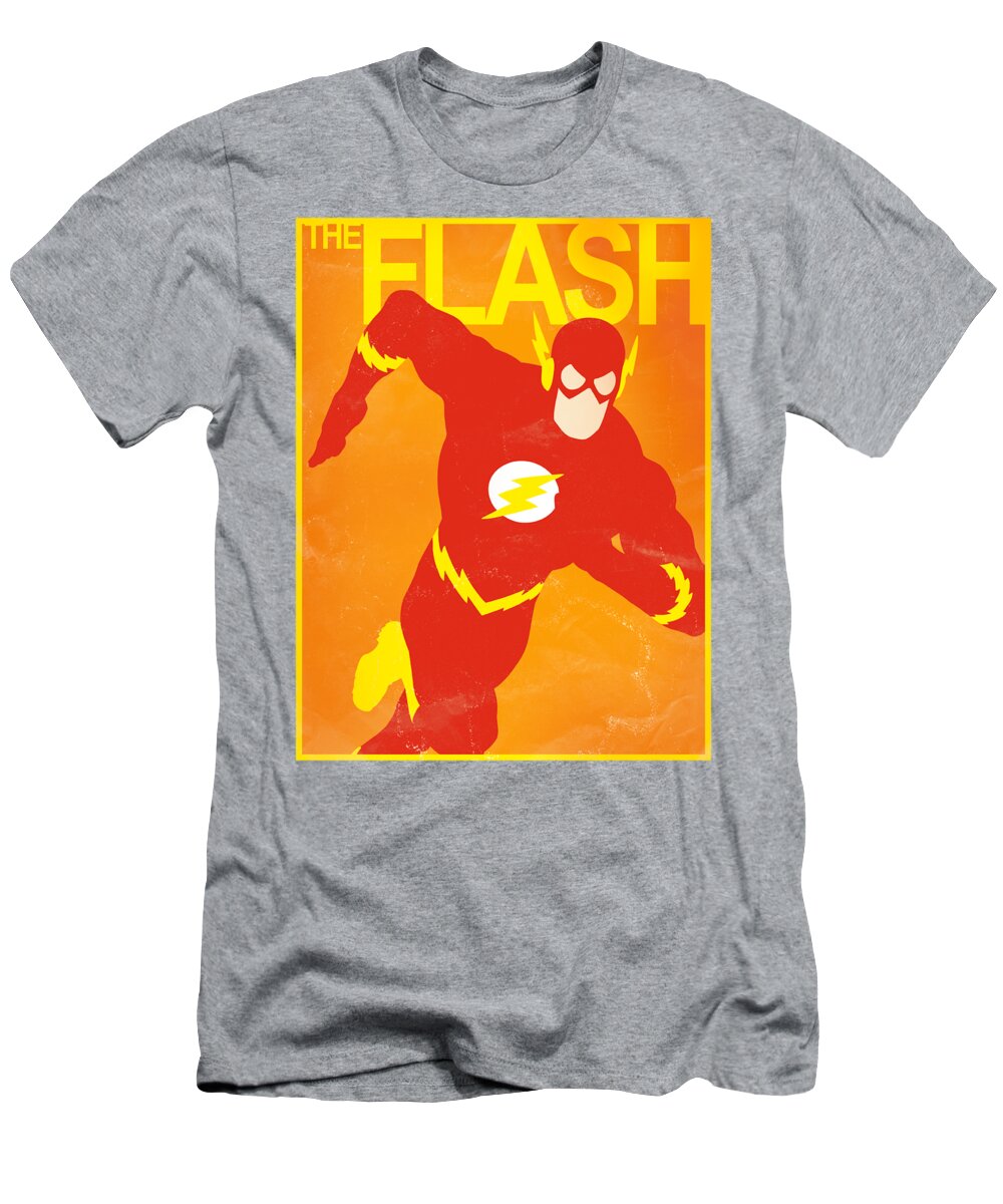  T-Shirt featuring the digital art Jla - Simple Flash Poster by Brand A