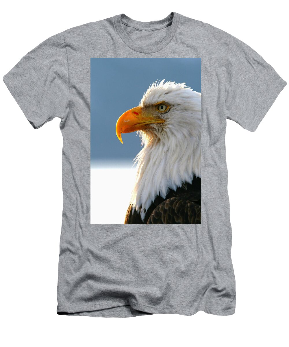 Eagle T-Shirt featuring the photograph Keen Eye by Karen Jones