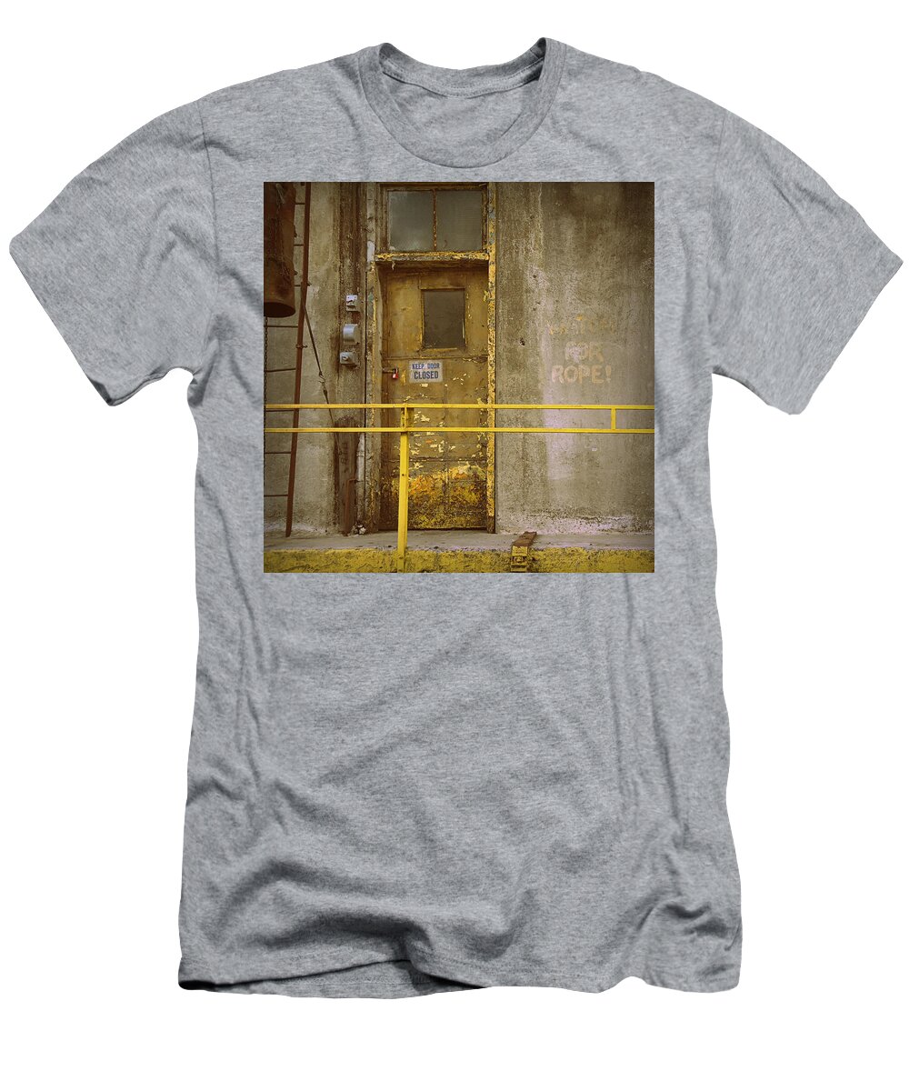 Skompski T-Shirt featuring the photograph Keep Door Closed by Joseph Skompski