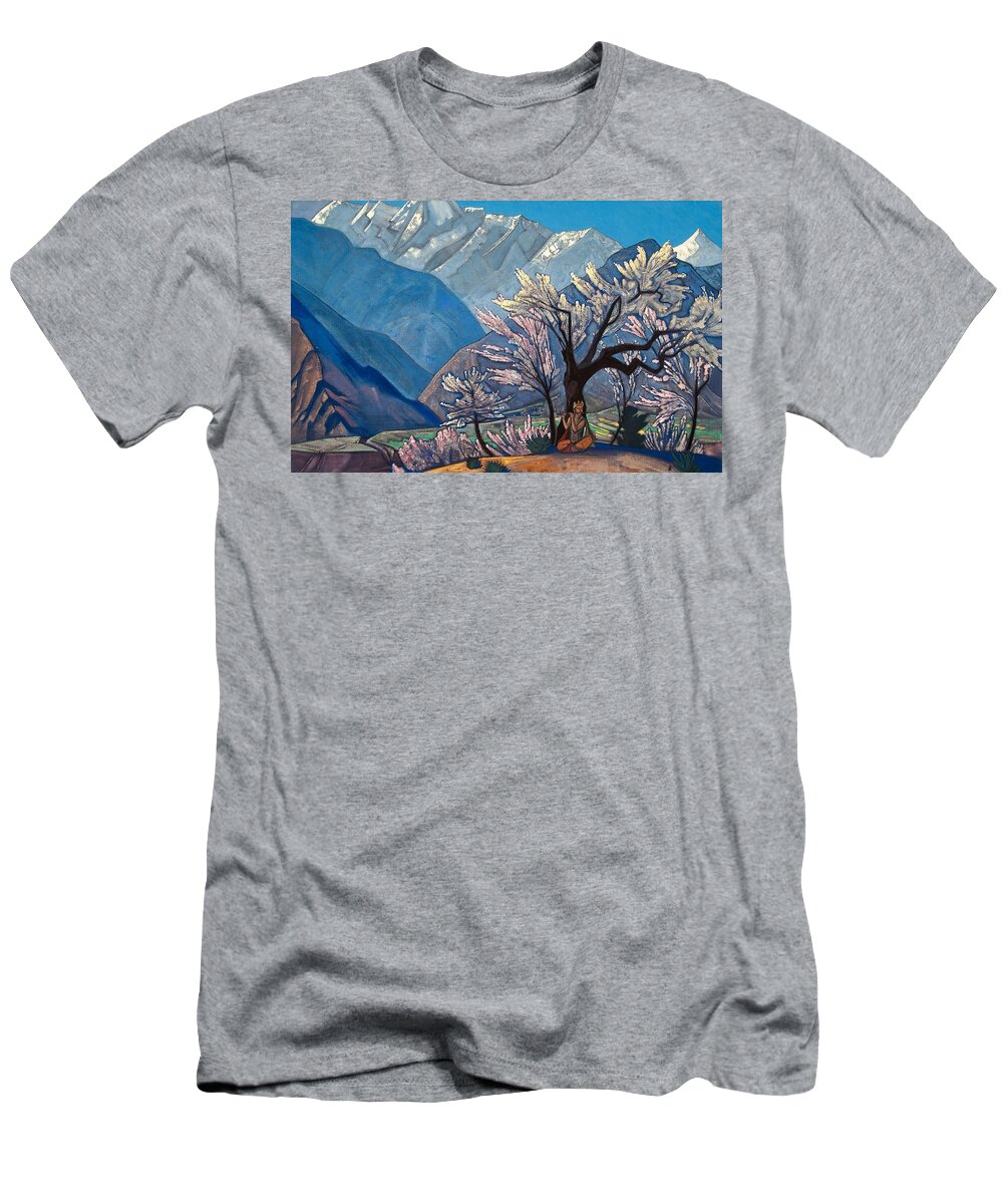 1929 T-Shirt featuring the painting Krishna by Nicholas Roerich