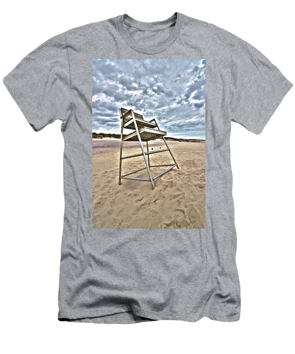 Lifeguard T-Shirt featuring the photograph Lifeguard Stand by Robert Seifert