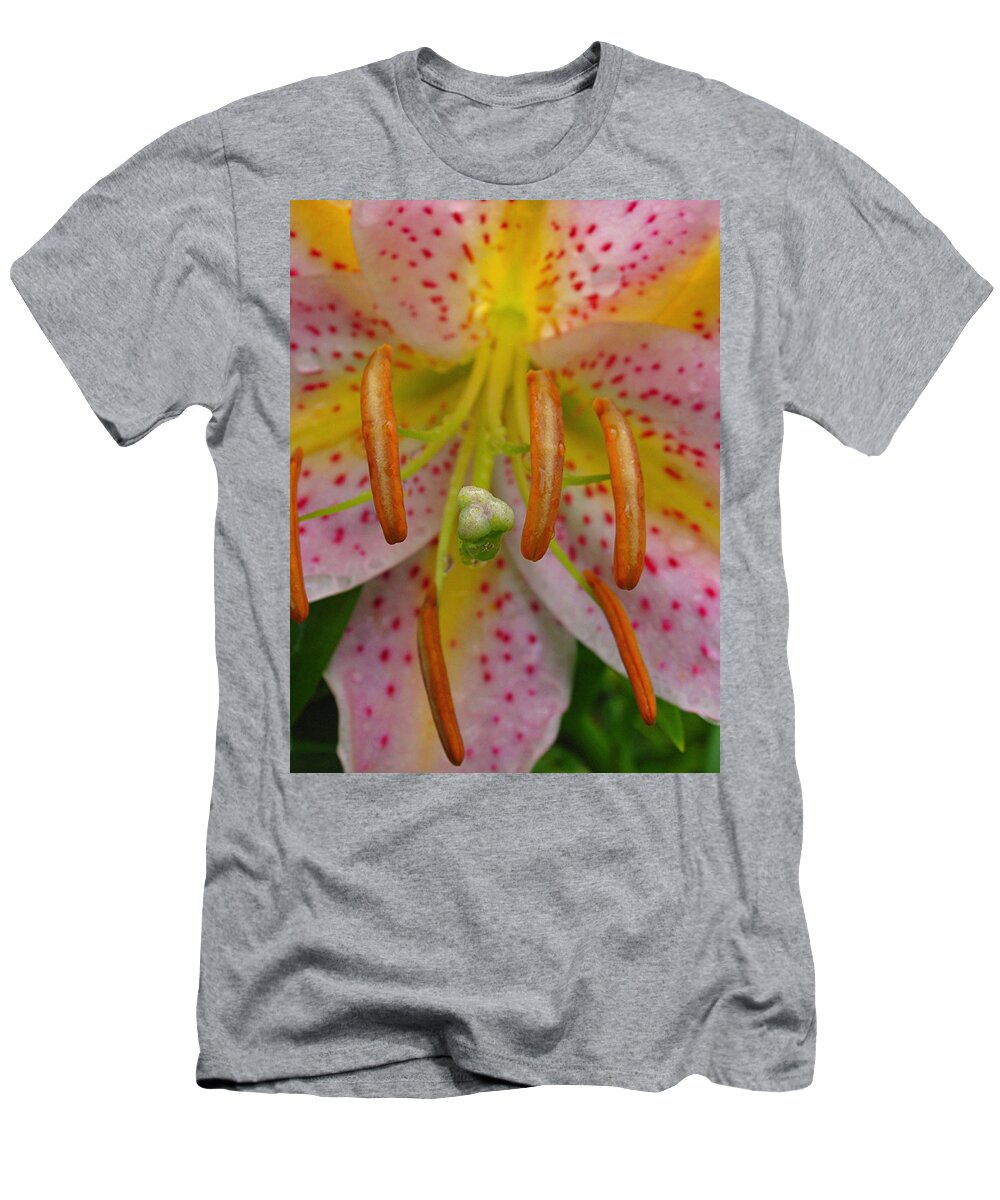 Lily T-Shirt featuring the photograph Lily Macro by Juergen Roth