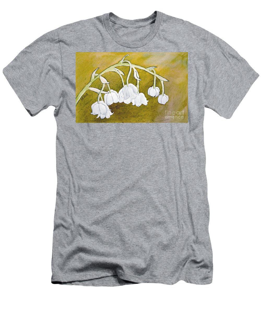 Lily Of The Valley T-Shirt featuring the painting Lily of the Valley by Laurel Best