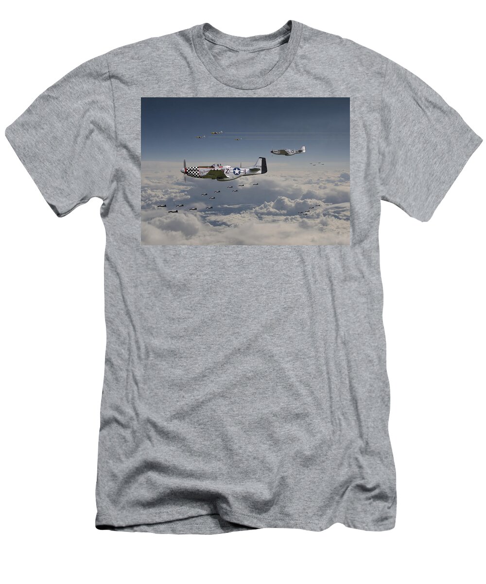 Aircraft T-Shirt featuring the digital art Long Road Home by Pat Speirs
