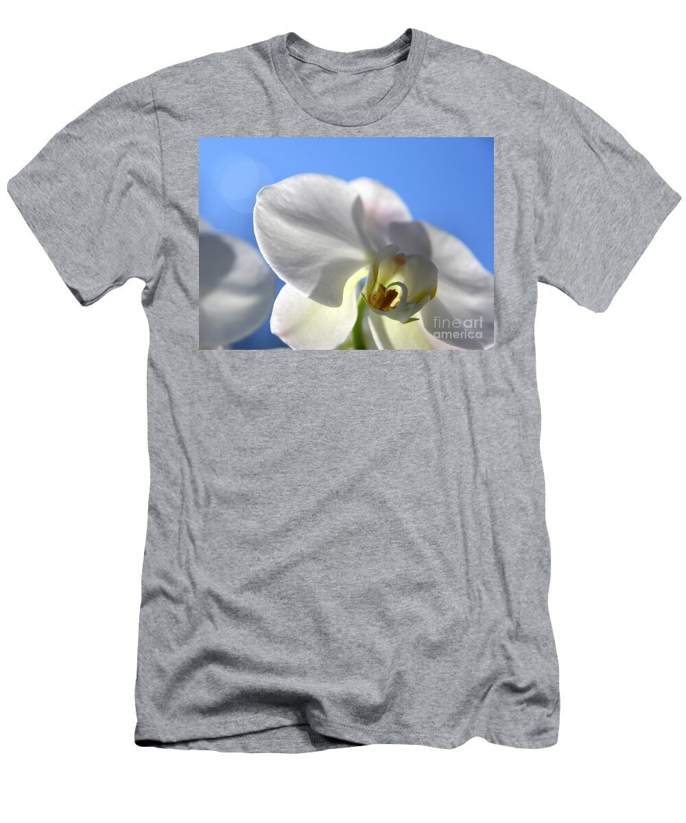 Orchid T-Shirt featuring the photograph Look to the Sky by Neal Eslinger