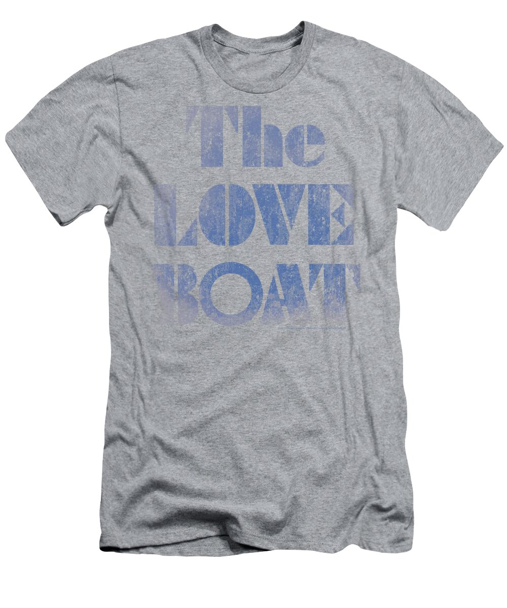 The Love Boat T-Shirt featuring the digital art Love Boat - Distressed by Brand A