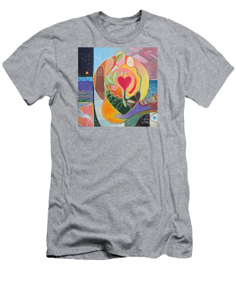 Love T-Shirt featuring the painting Love Is Love by Helena Tiainen