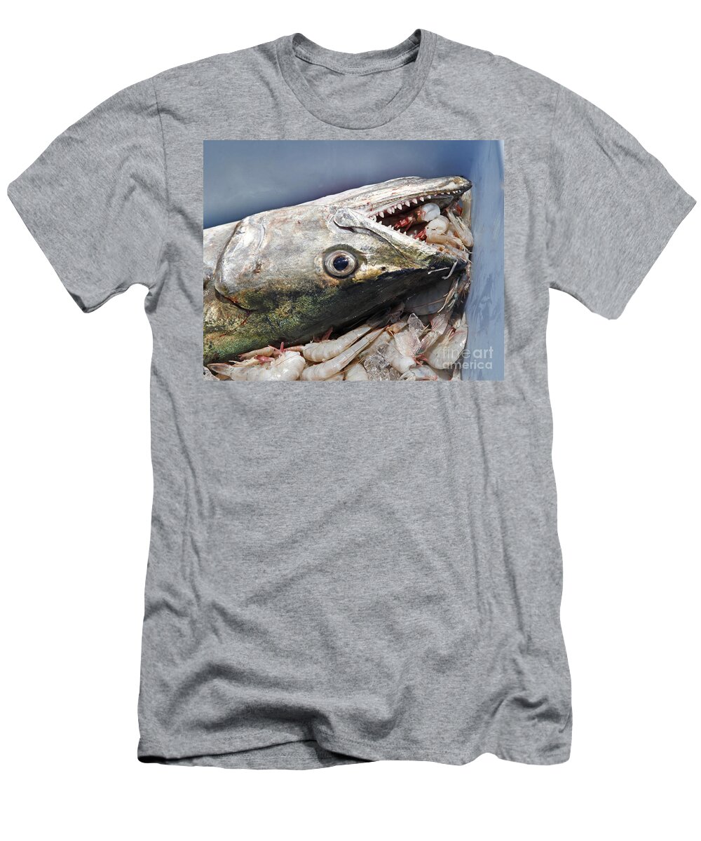 Marckerel Fish Photography T-Shirt featuring the photograph Fishing in Louisiana by Luana K Perez