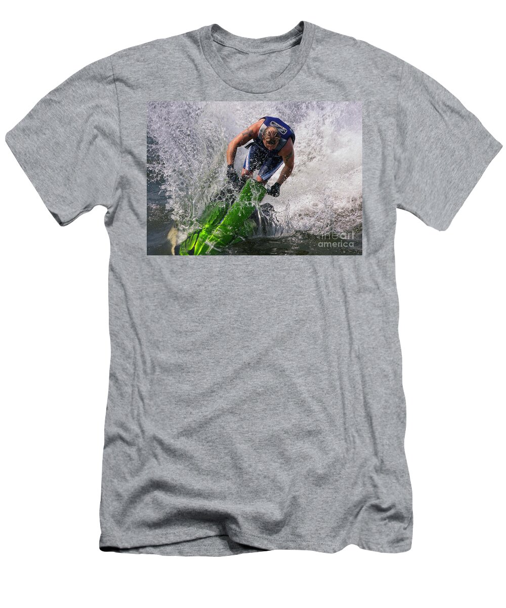 Jet Ski T-Shirt featuring the photograph Making Waves by Geoff Crego