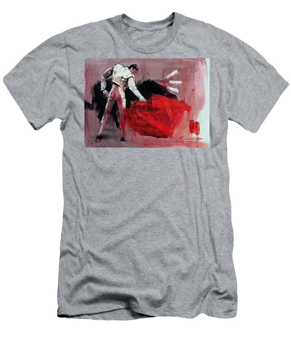 Toreador T-Shirt featuring the painting Matador by Mark Adlington
