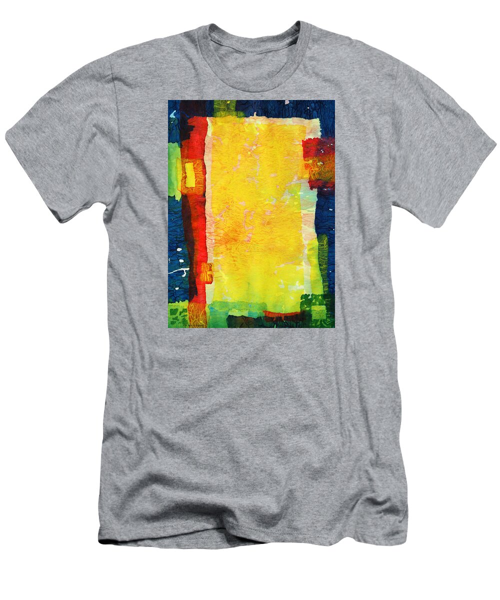 Abstract T-Shirt featuring the painting Meditative Journey by Lynda Hoffman-Snodgrass