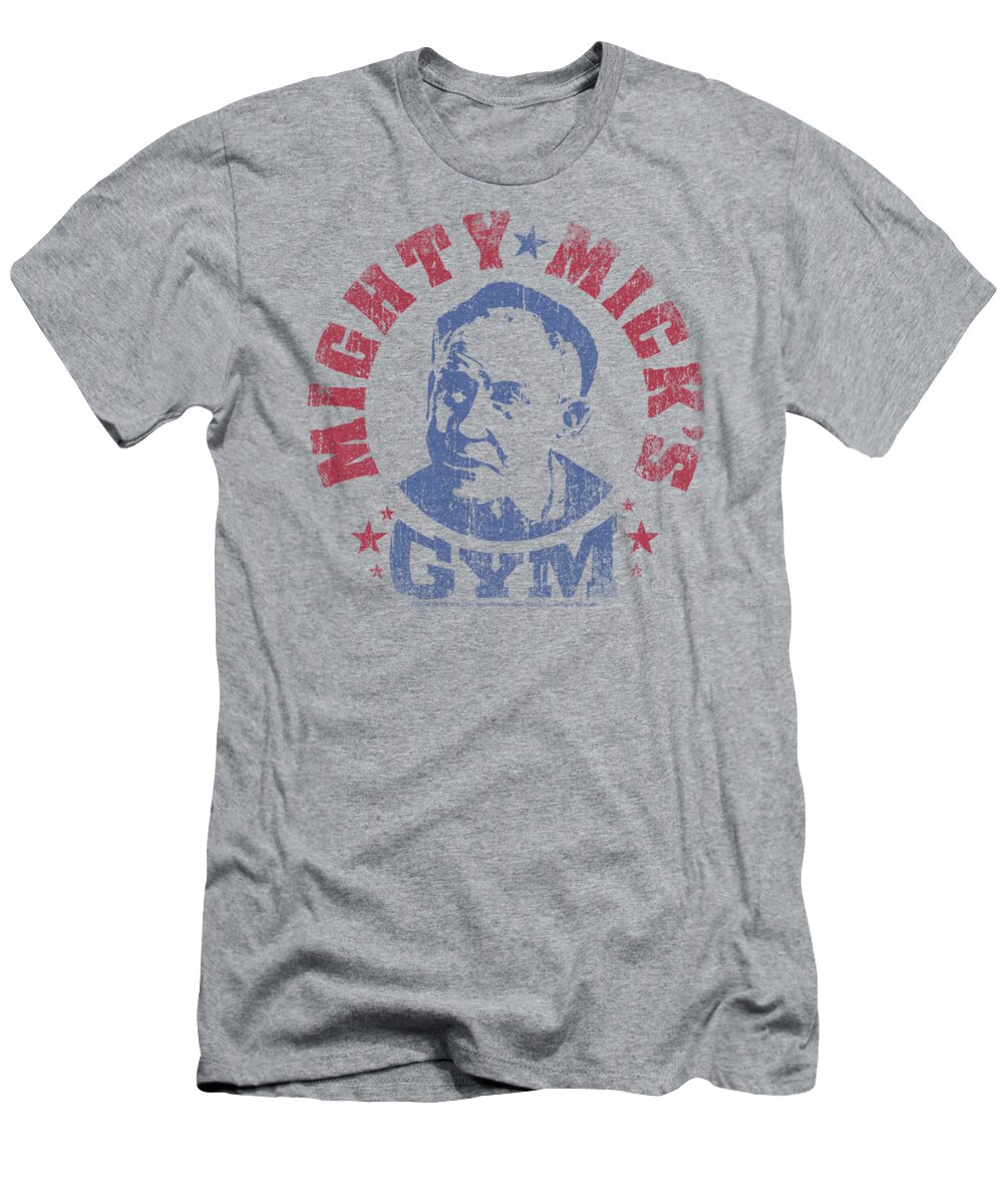 Sylvester Stallone T-Shirt featuring the digital art Mgm - Rocky - Mighty Mick's Gym by Brand A