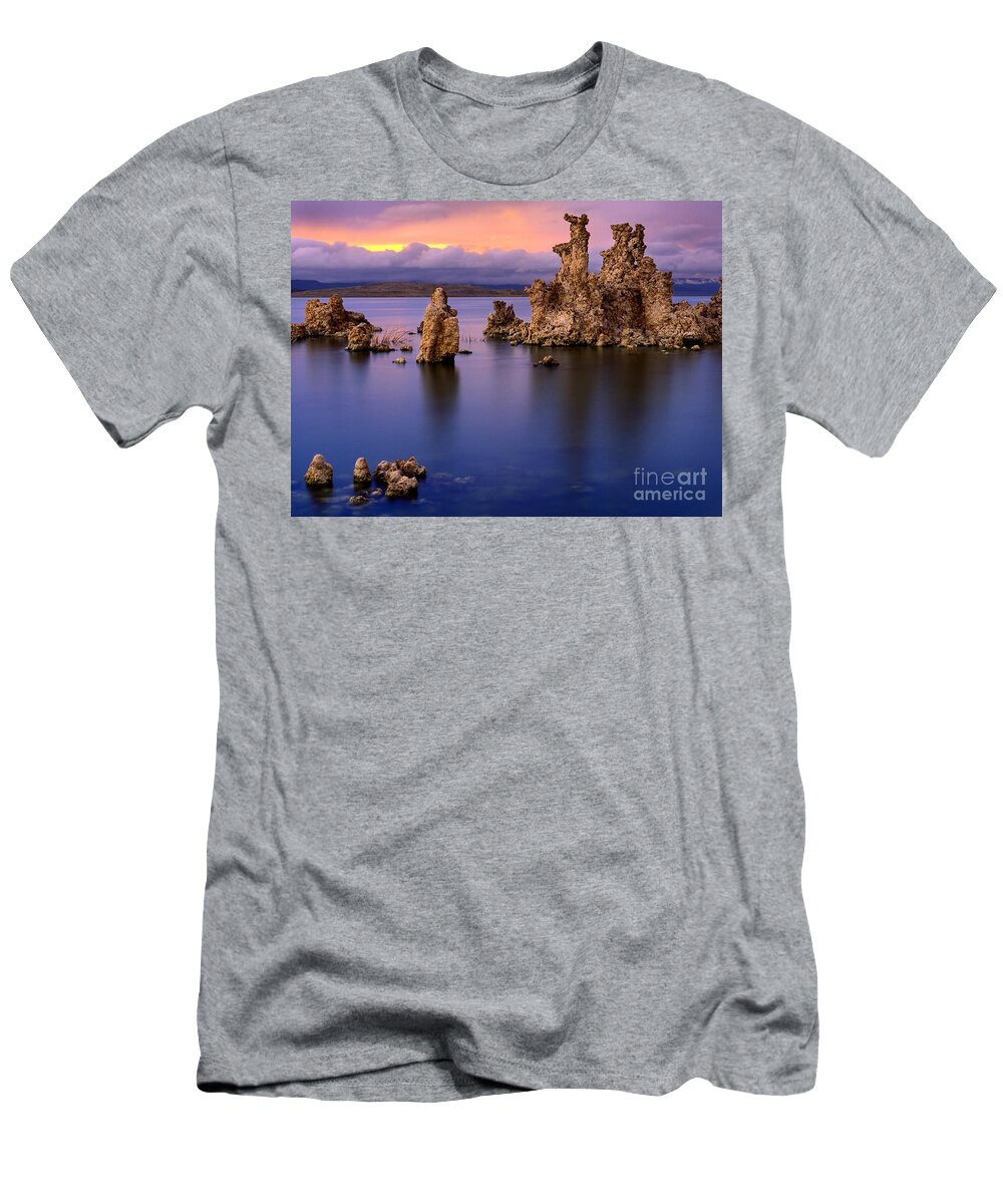 America T-Shirt featuring the photograph Mono Lake Afterglow by Inge Johnsson