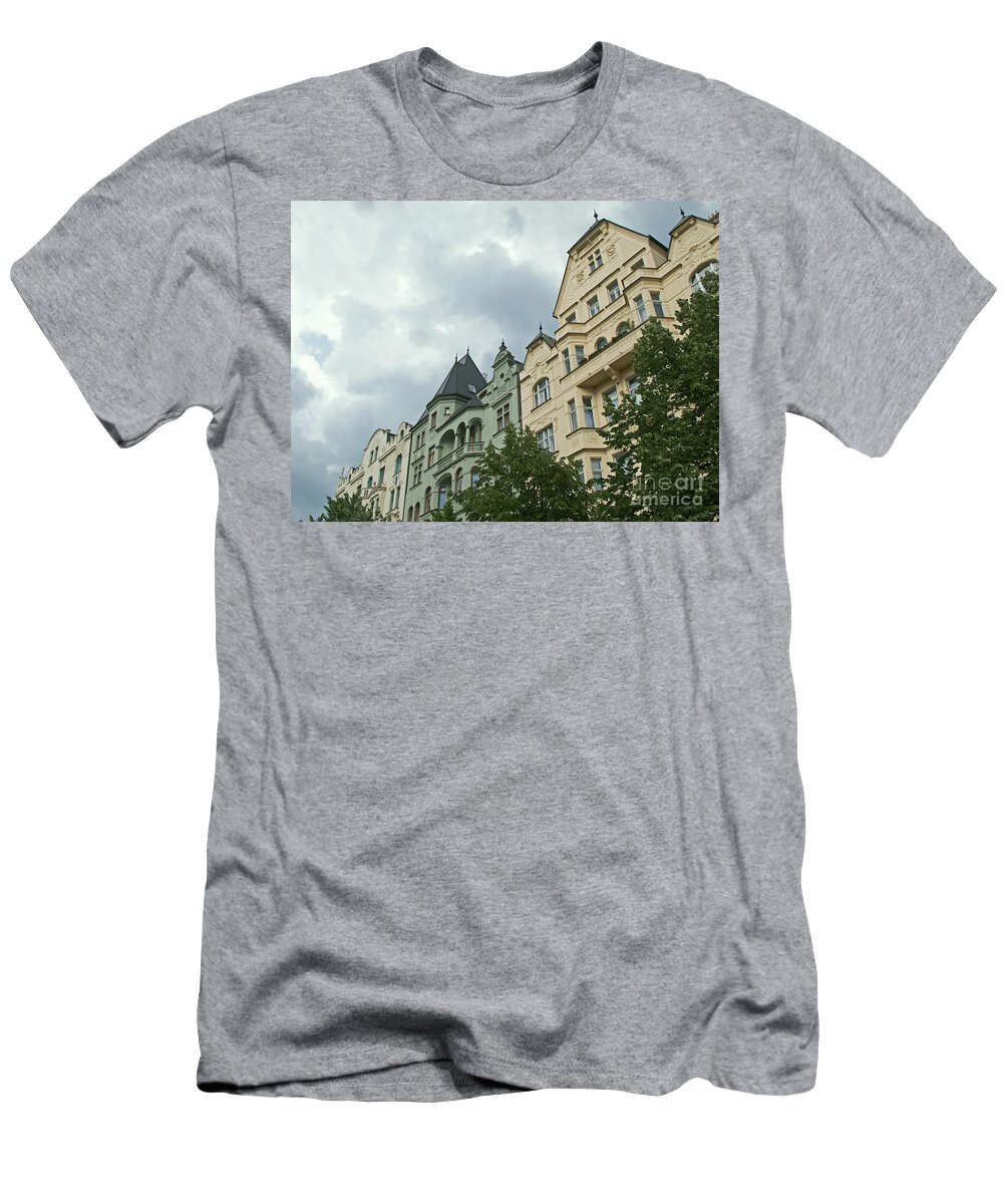 Prague T-Shirt featuring the photograph Mostly Rainy Day by Ann Horn