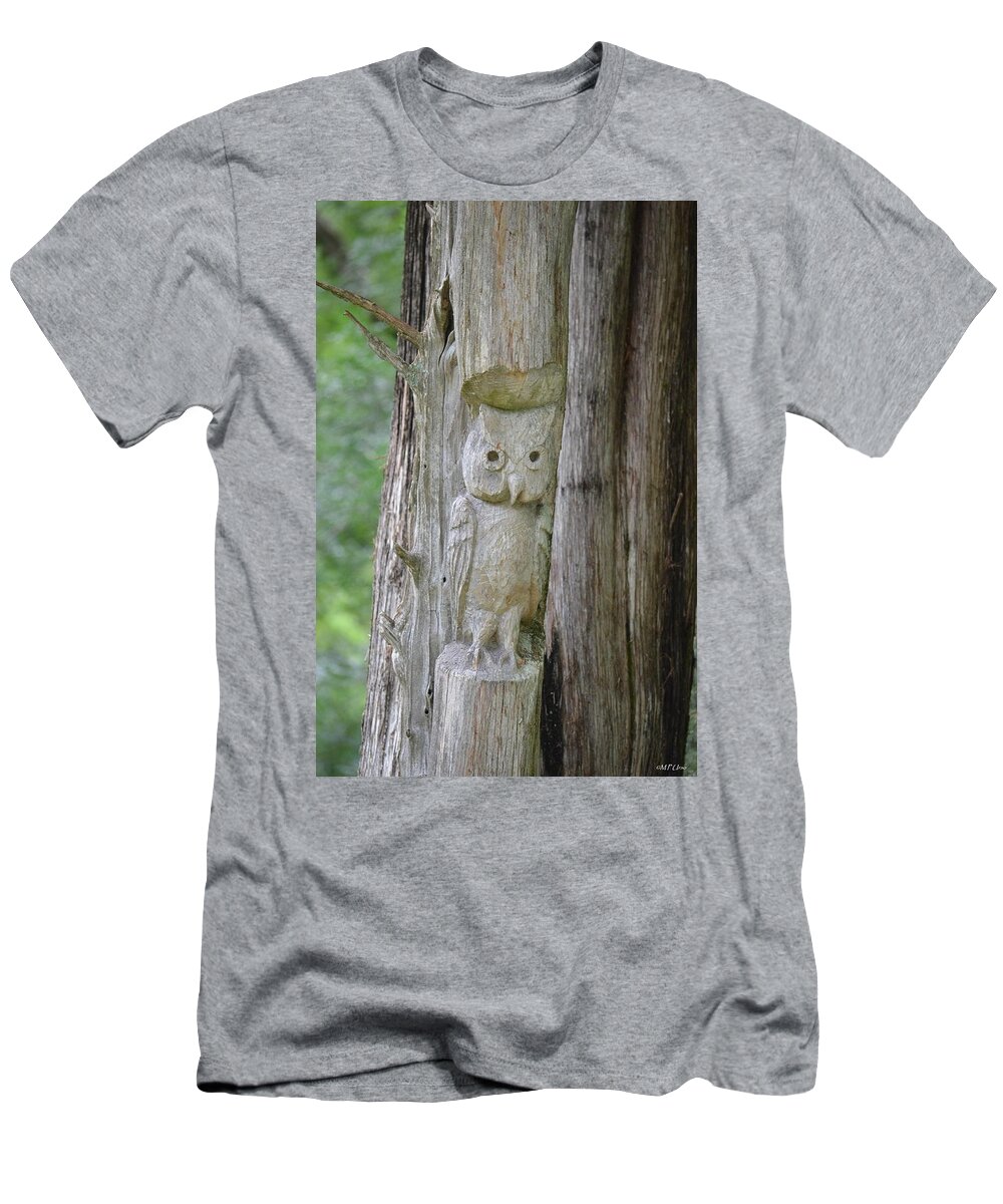 Mr Tingle's Owl T-Shirt featuring the photograph Mr Tingle's Owl by Maria Urso