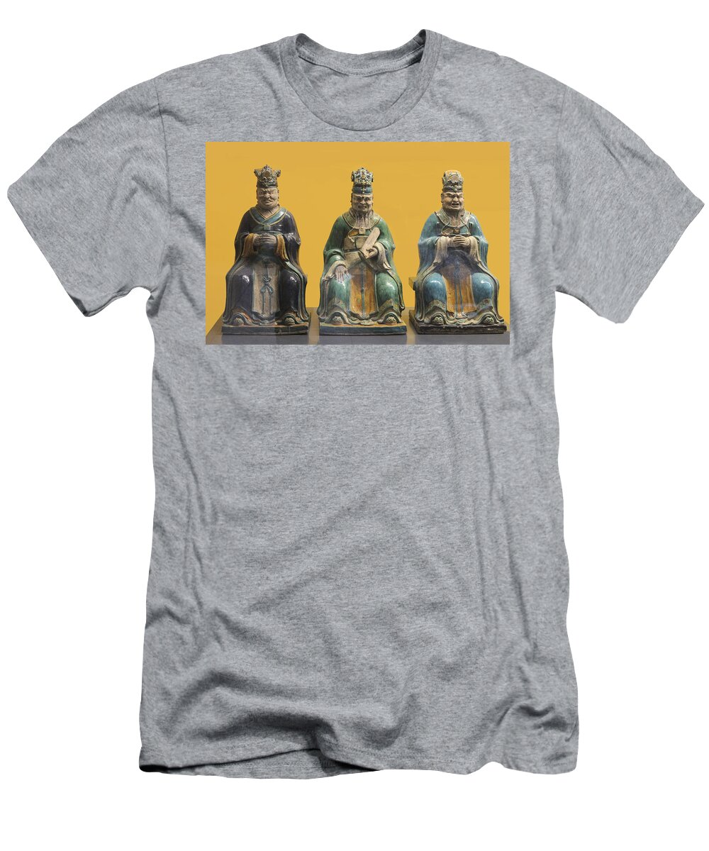 Oriental Figurines T-Shirt featuring the photograph Oriental Figurines Series 79 by Carlos Diaz