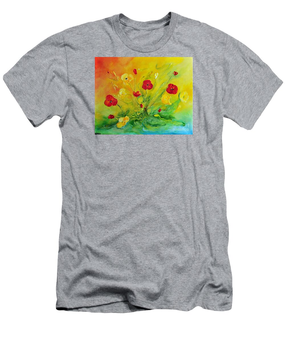 Acrylic T-Shirt featuring the painting My Favourite by Teresa Wegrzyn