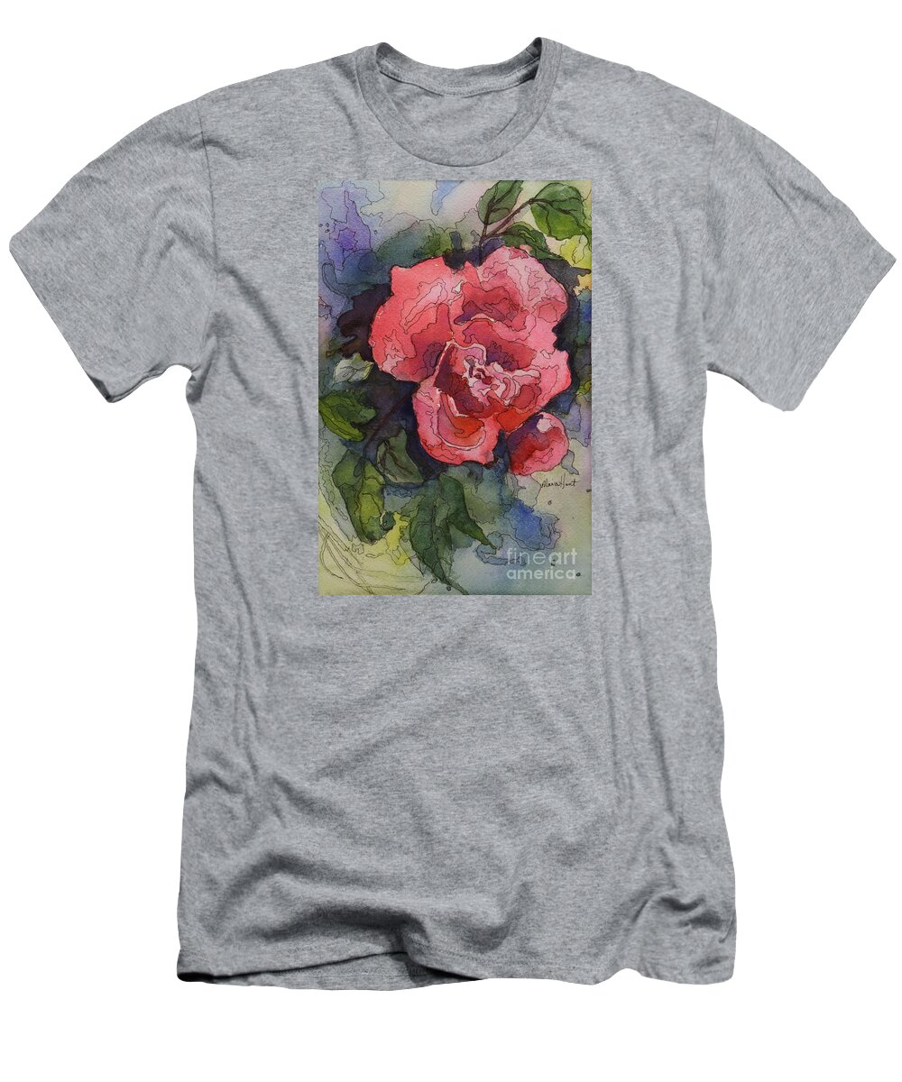 Flowers T-Shirt featuring the painting Oh Glorious, Radiant You by Maria Hunt