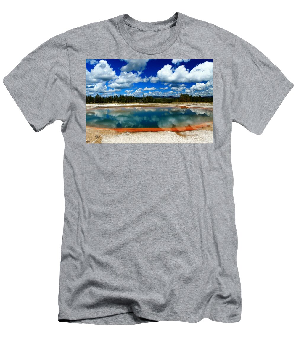 Yellowstone National Park T-Shirt featuring the photograph Nature's Beauty by Catie Canetti
