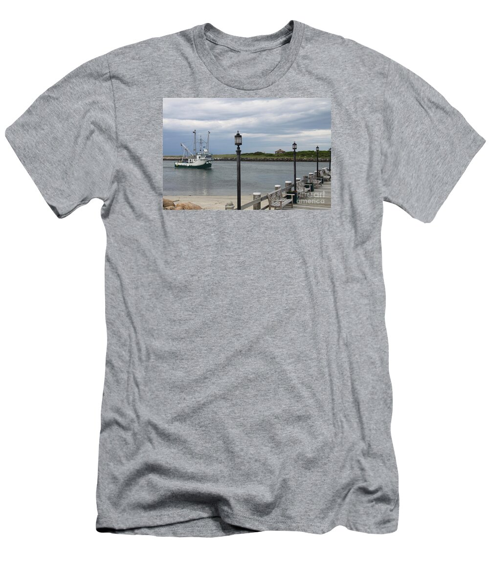 Fishing Boat T-Shirt featuring the photograph New Species Head Back by Christiane Schulze Art And Photography