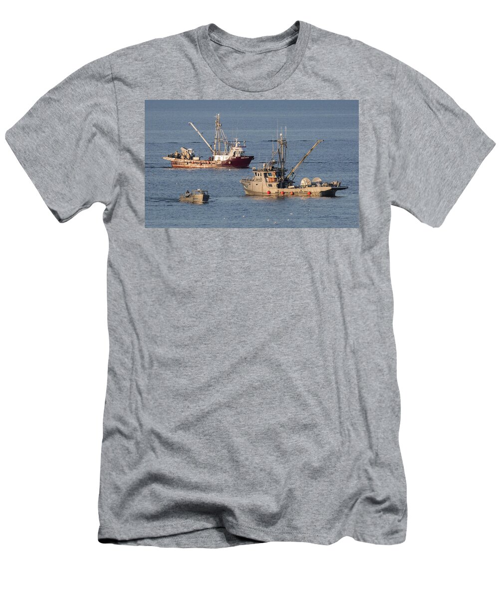 Boats T-Shirt featuring the photograph Night Train by Randy Hall