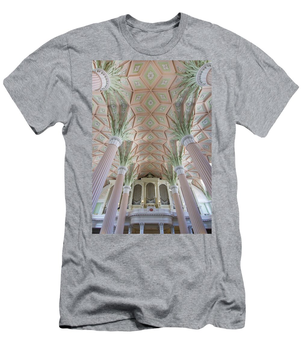 Orgel T-Shirt featuring the photograph Nikolaikirche Leipzig by Jenny Setchell