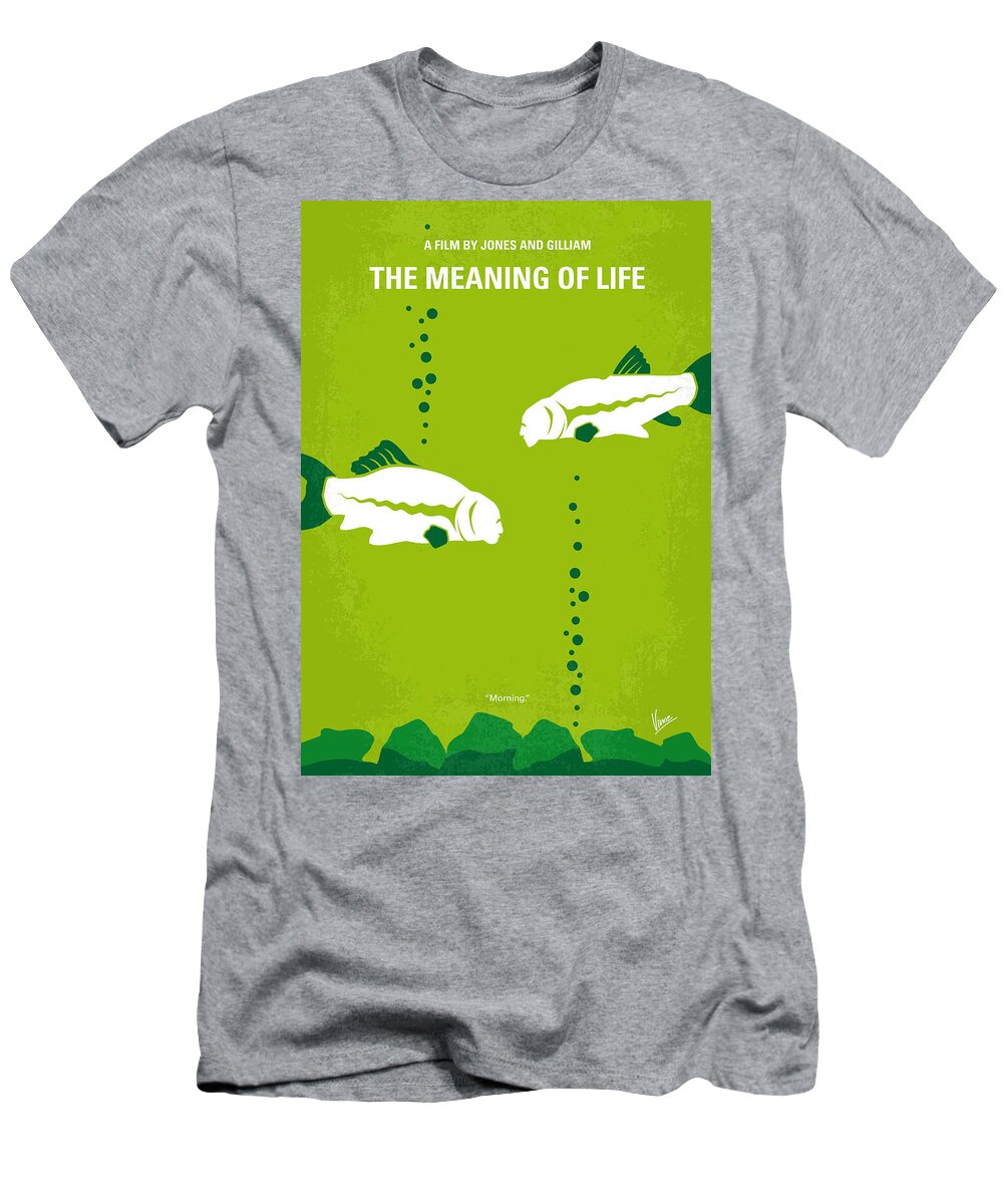 The Meaning Of Life T-Shirt featuring the digital art No226 My The Meaning of life minimal movie poster by Chungkong Art