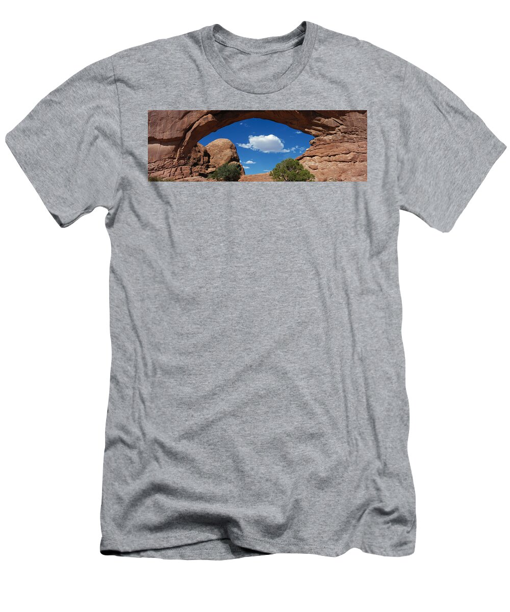 Photography T-Shirt featuring the photograph North Window, Arches National Park by Panoramic Images