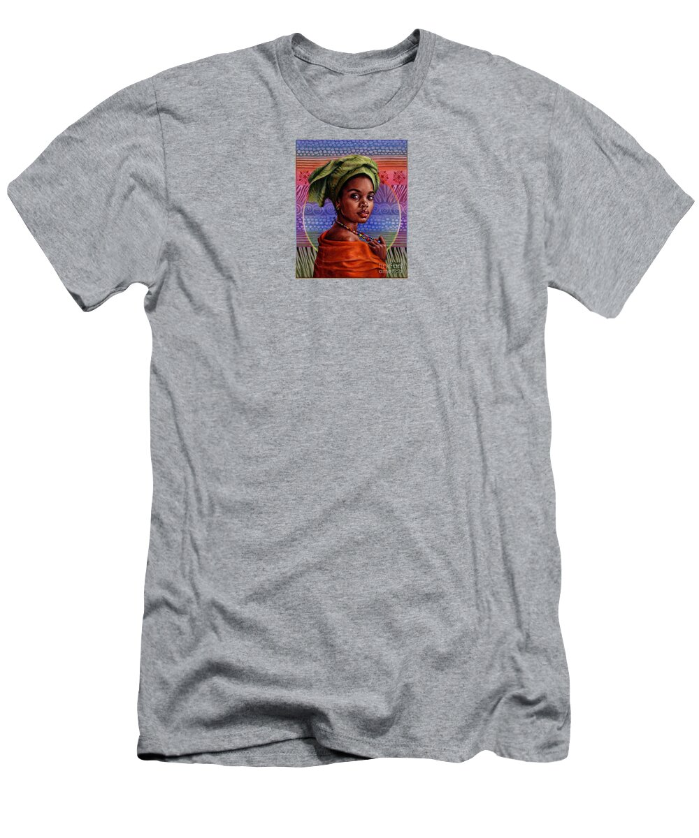 Woman T-Shirt featuring the painting Of Earth and Sky by Jane Bucci