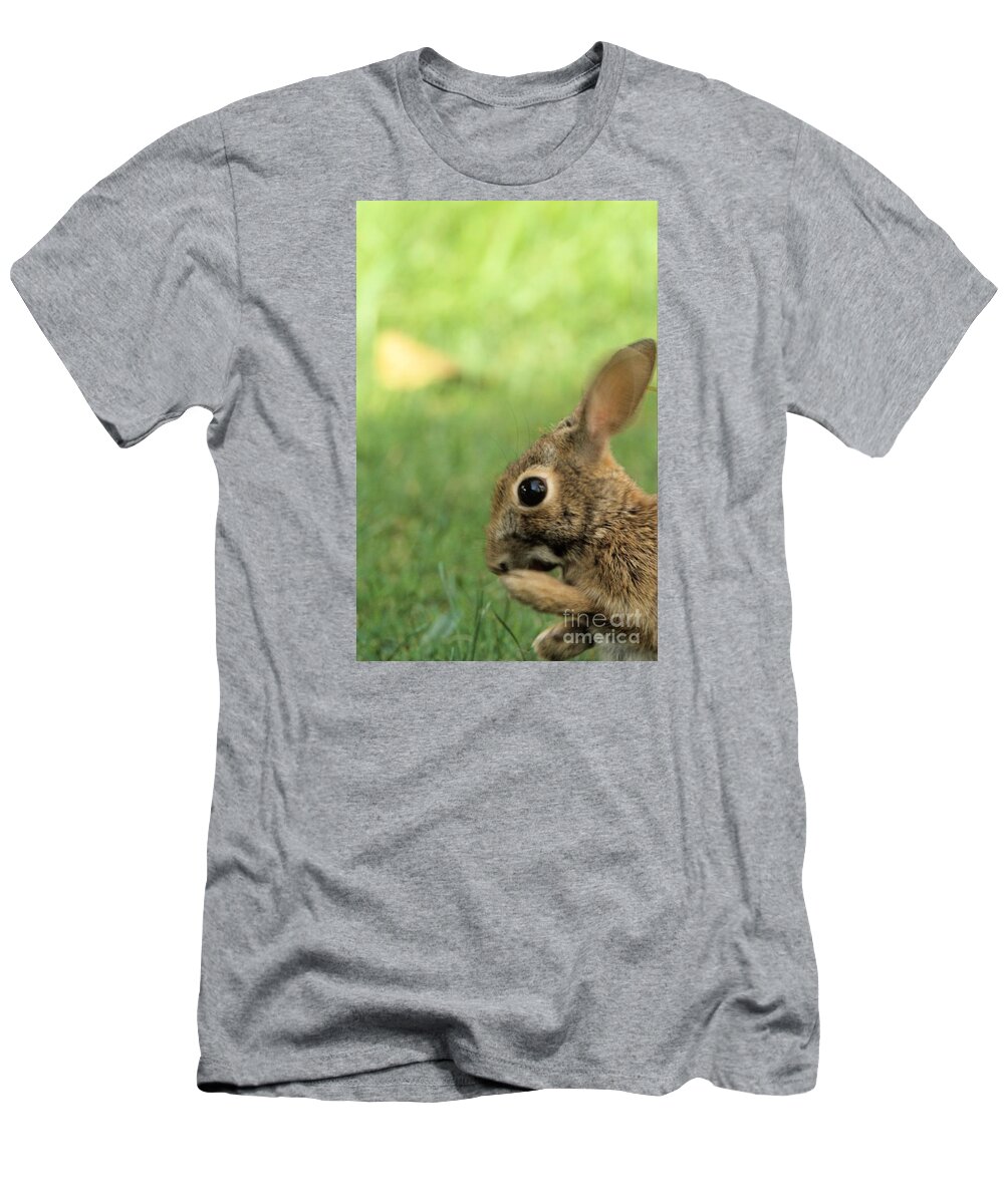 Bunny T-Shirt featuring the photograph Oh My Easter is Almost Here by John Harmon