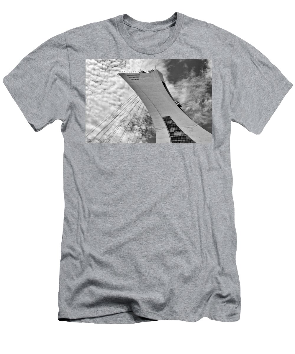B/w T-Shirt featuring the photograph Olympic Stadium by Eunice Gibb
