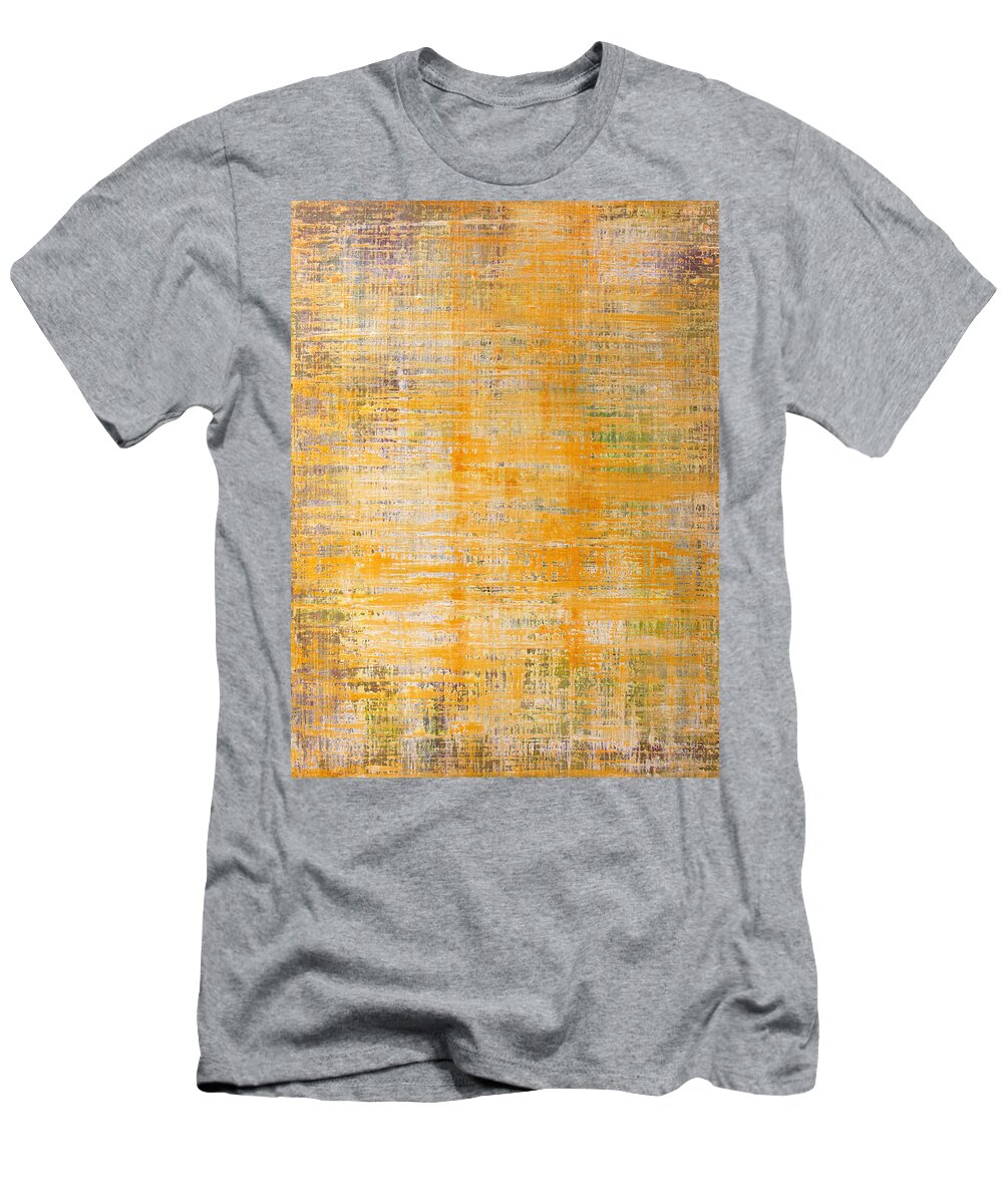 Derek Kaplan Art T-Shirt featuring the painting Opt.55.14 Coming Out Of The Dark by Derek Kaplan