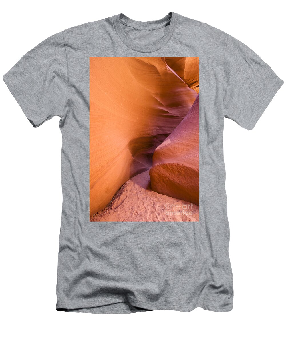 Antelope Canyon T-Shirt featuring the photograph Orange canyon by Bryan Keil