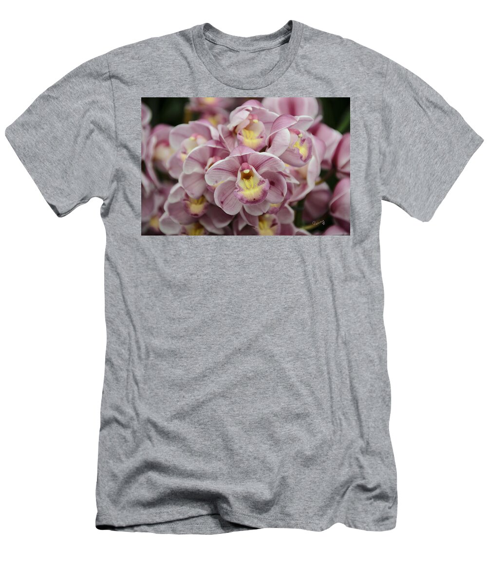 Penny Lisowski T-Shirt featuring the photograph Orchid Bouquet by Penny Lisowski