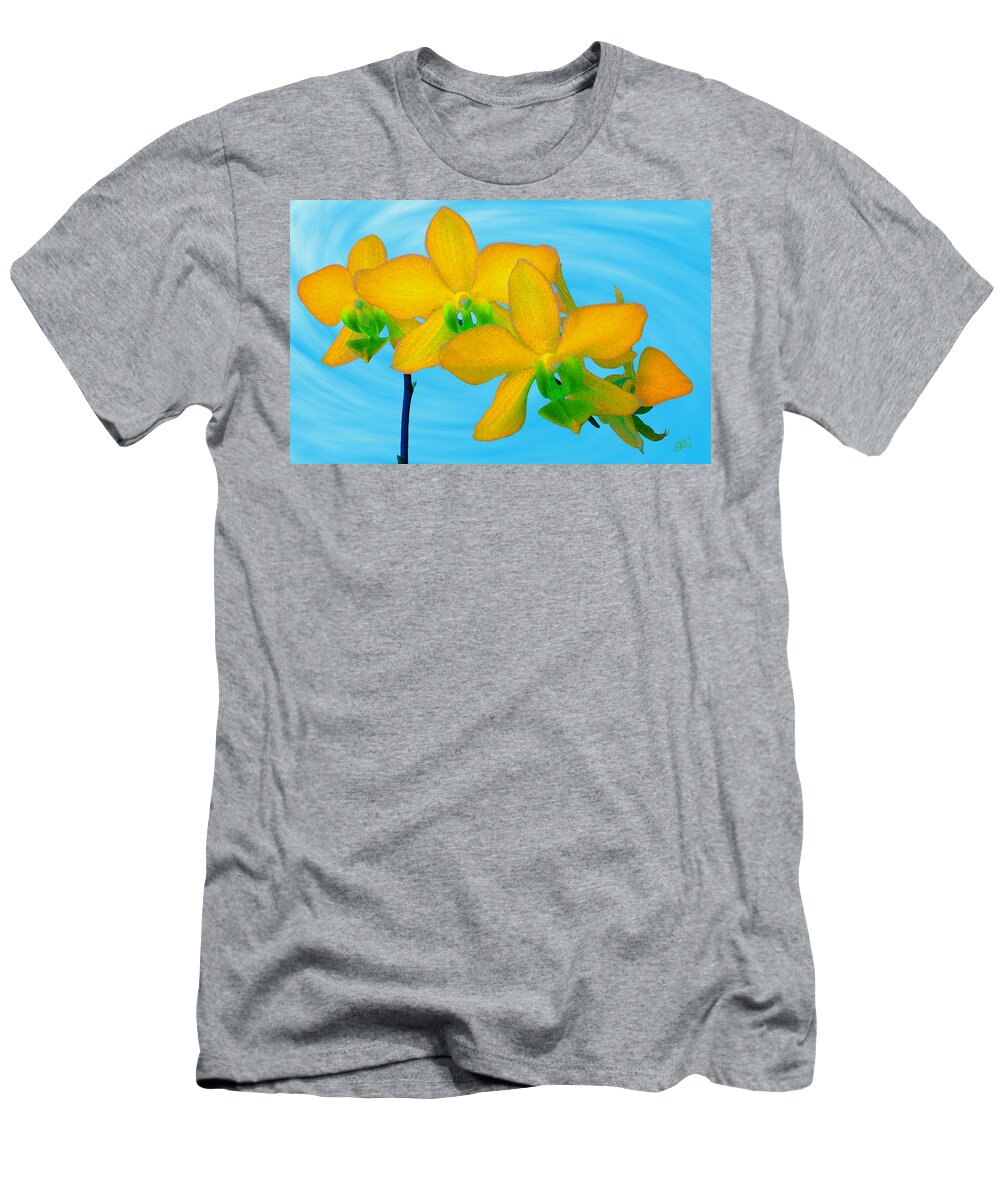 Orchid Flower T-Shirt featuring the photograph Orchid In Yellow by Ben and Raisa Gertsberg