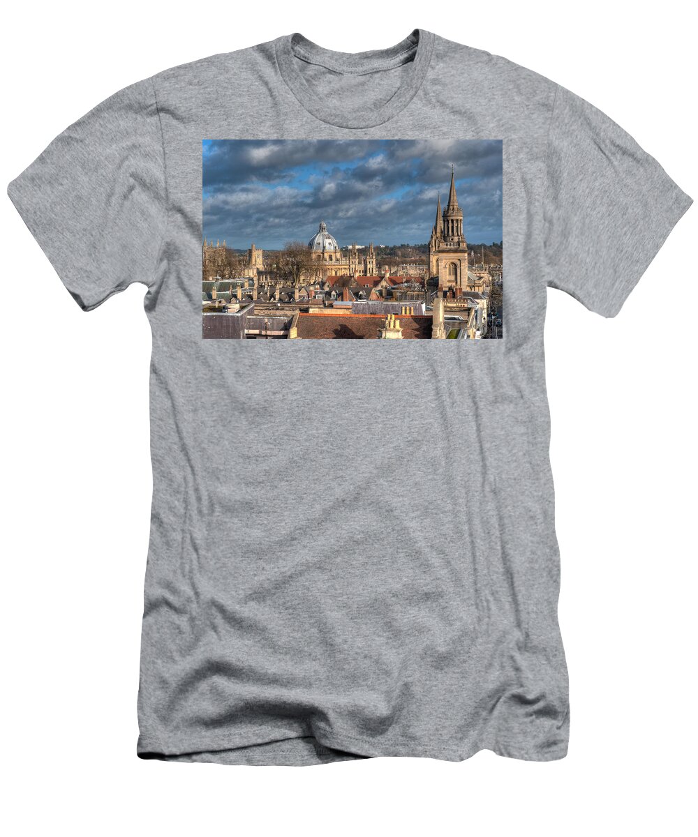 Architecture T-Shirt featuring the photograph Oxford Skyline by Mark Llewellyn